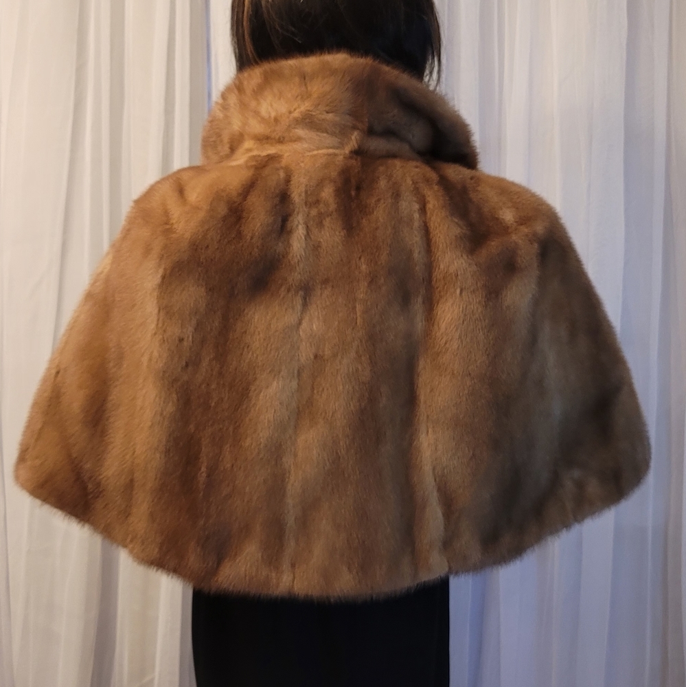 100% Fox Fur Cape Coat **FlashSale**